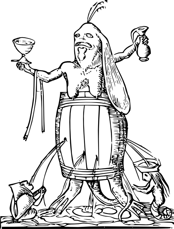 les_songes_drolatiques_de_pantagruel_absurd_fantastic_unreal_creature_rabelais_illustration_24_2_black_white_line_art_coloring_book_colouring-555px