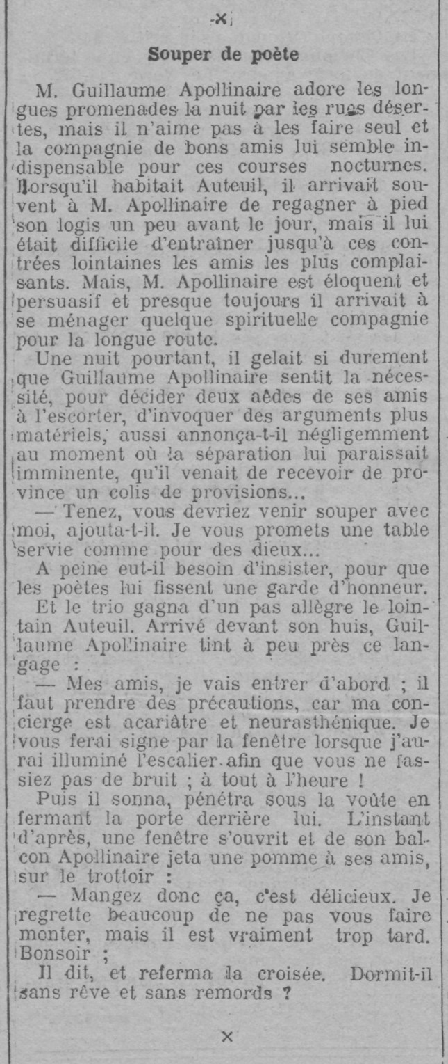 APOLLINAIRE POMME