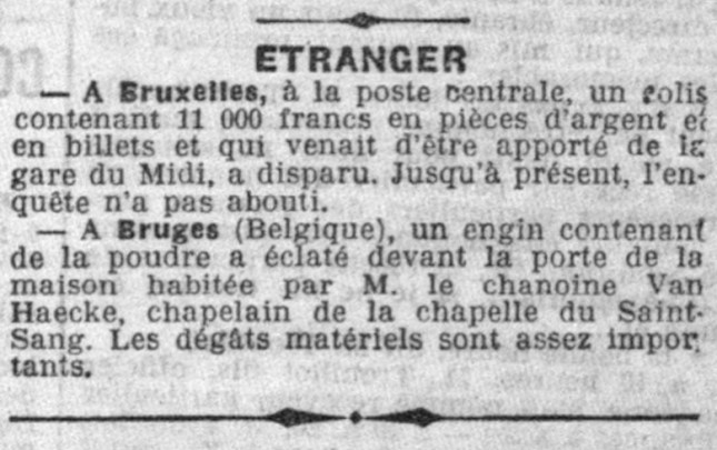 VAN HAECKE DOCRE HUYSMANS EXPLOSION