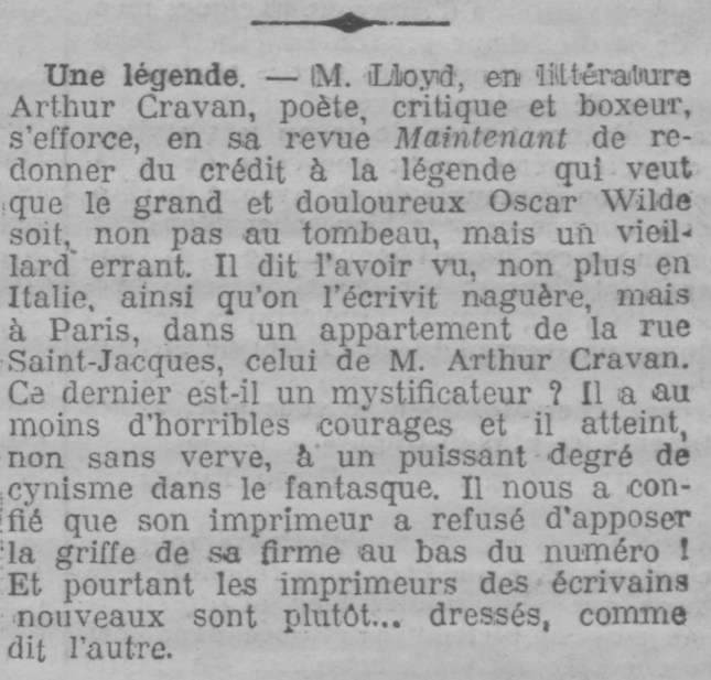 CRAVAN WILDE RESSURECTION